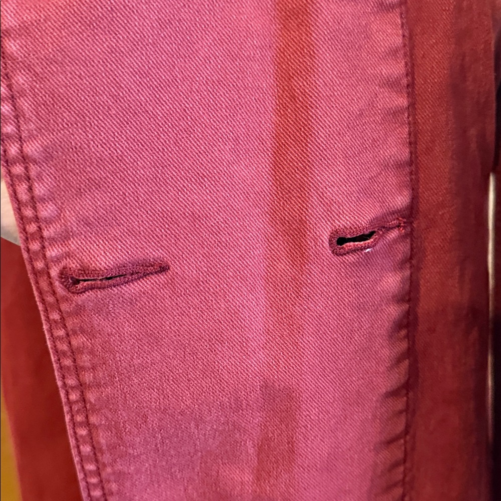 Lane Bryant Women's Red Denim Trench Coat - Picture 11 of 15